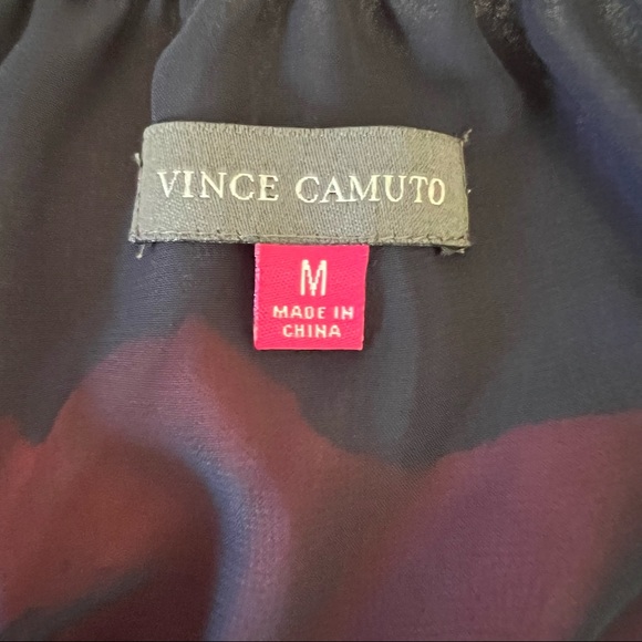 🎉HP🎉 Vince Camuto Balloon Sleeve Blouse Pleated Elastic Waist Size Medium - Picture 9 of 11